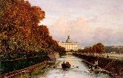 Alexey Bogolyubov View to Michael's Castle in Petersburg from Lebiazhy Canal oil on canvas